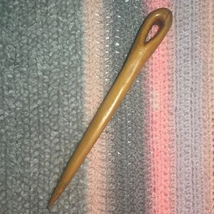 Ornamental Large Wooden Needle.